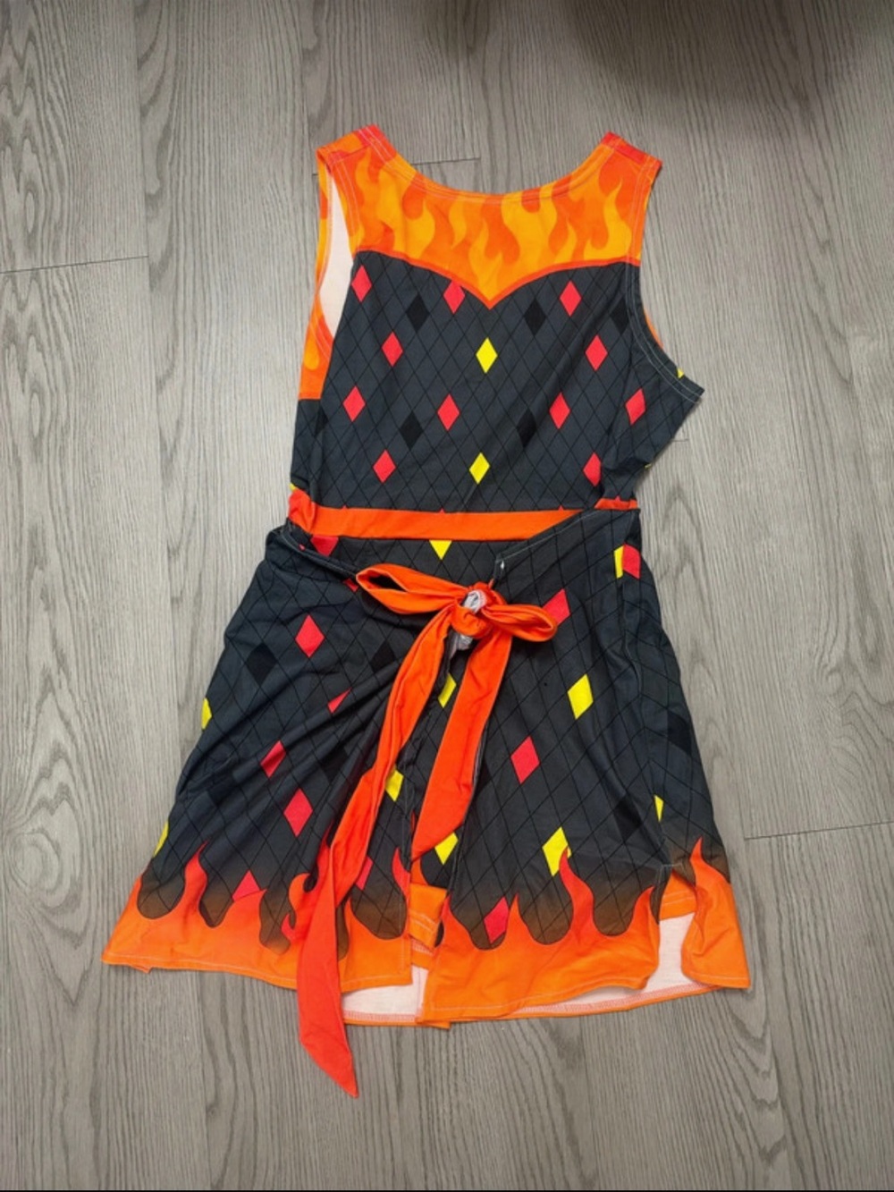 Disney Pixar Elemental inspired wrap skort dress